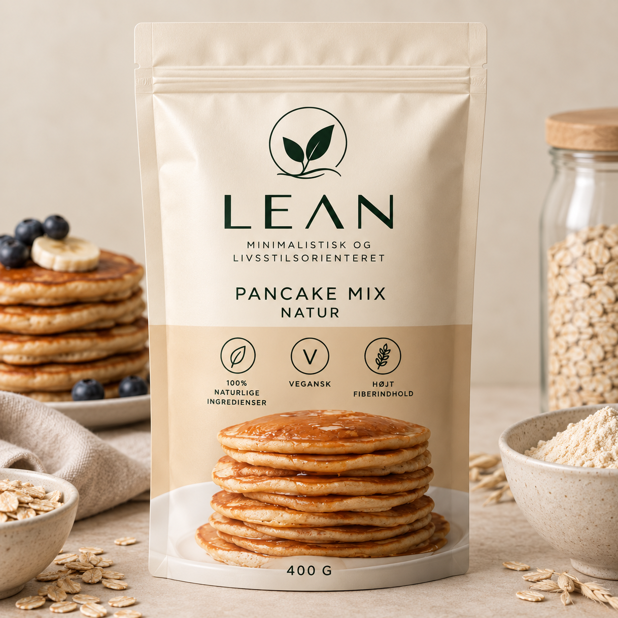 LEAN Pandekagemix - Natur classic