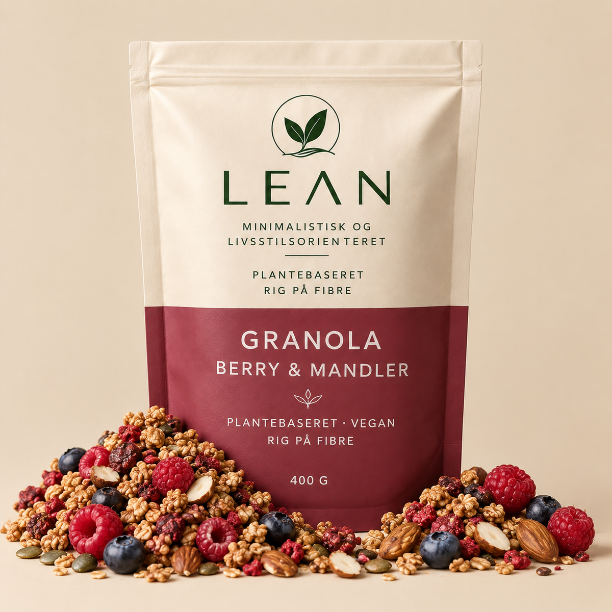 LEAN Granola - Skovens bær og Mandler