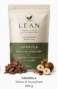LEAN granola med kako og hasselnødsmag