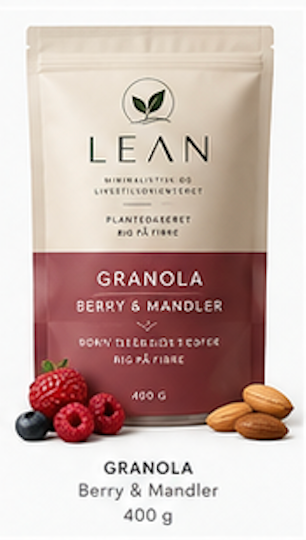 LEAN Granola - Skovens bær og Mandler