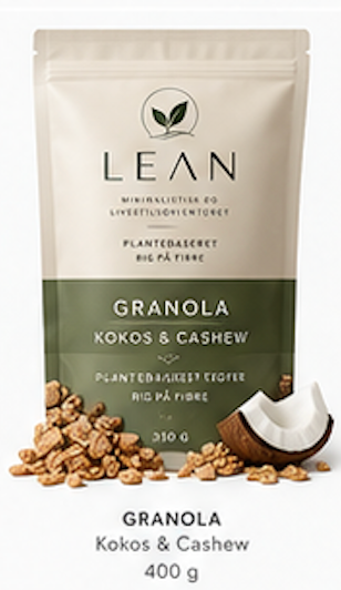 Lean Granola - Kokus og Cashewnødder