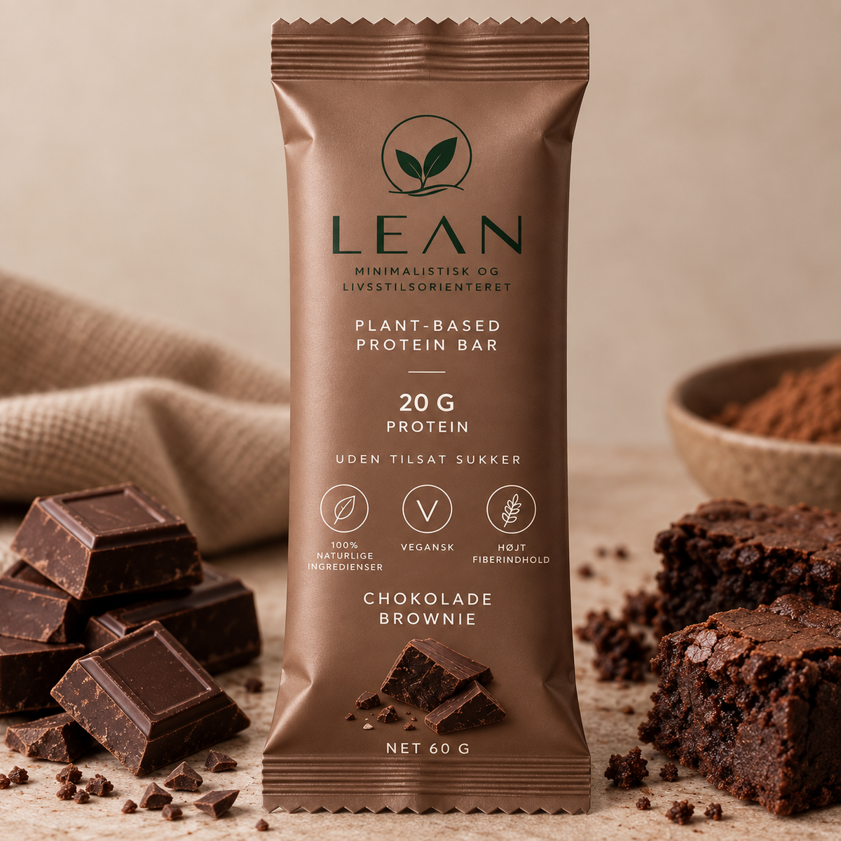 LEAN Proteinbar – Chokolade & Brownie